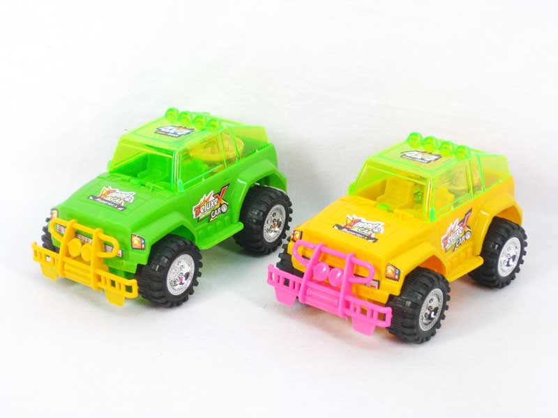 Pull Line Cross-country Car W/L(2C) toys