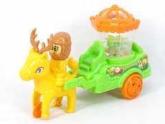 Pull Line Deer Car W/L toys