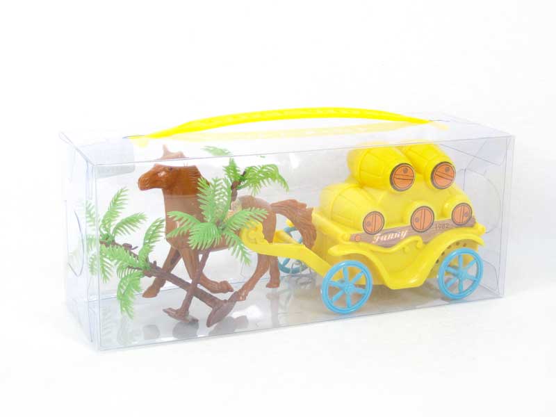 Pull Line Carriage W/Bell(3C) toys