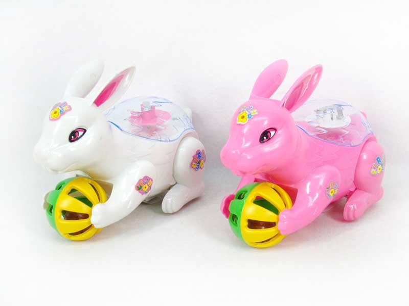 Pull Line Rabbit  W/L(2C) toys