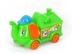 Pull Line Elephant Hose W/Bell|(3C) toys
