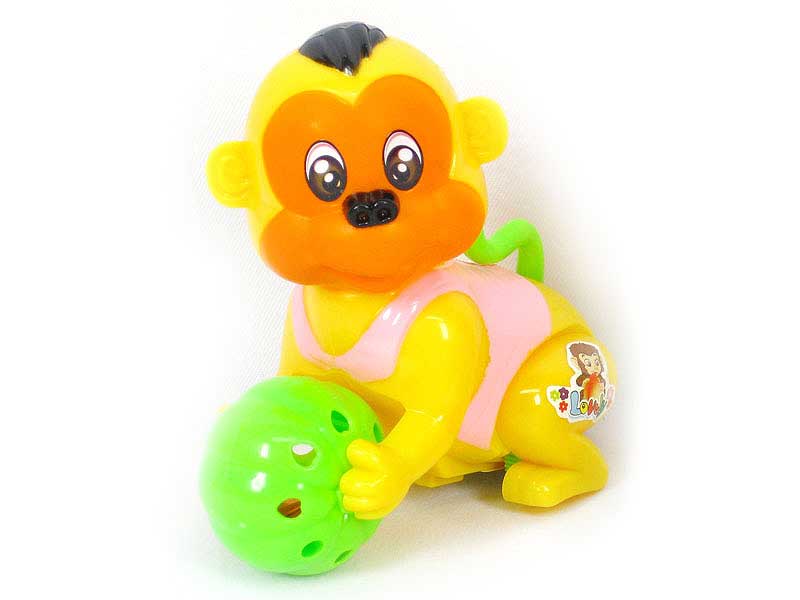 Pull Line Monkey W/Bell(3C) toys