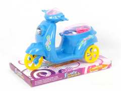 Pull Line Motorcycle W/L_Snowflake(3C) toys