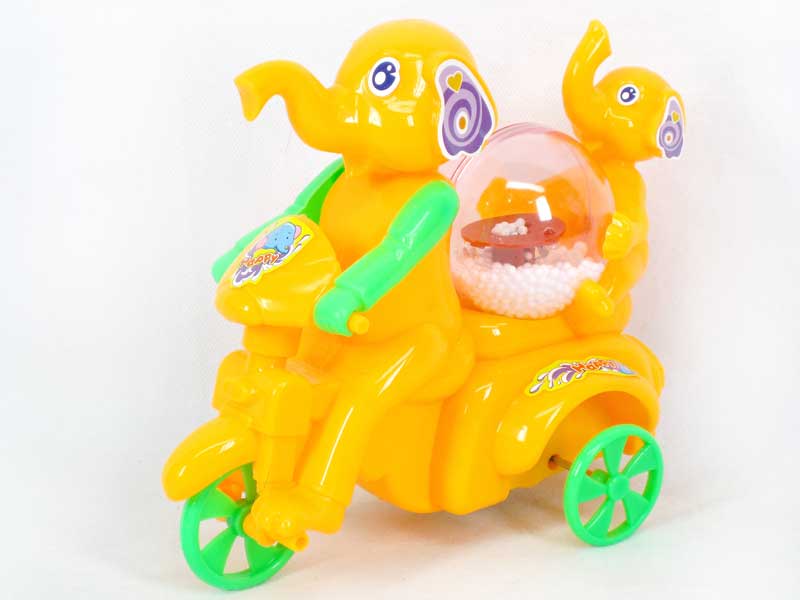 Pull Linel Elephant W/L_Snowflake(2C) toys