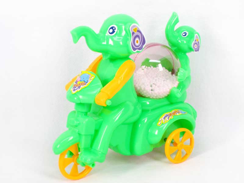 Pull Line Elephant W/Snowflake(2C) toys