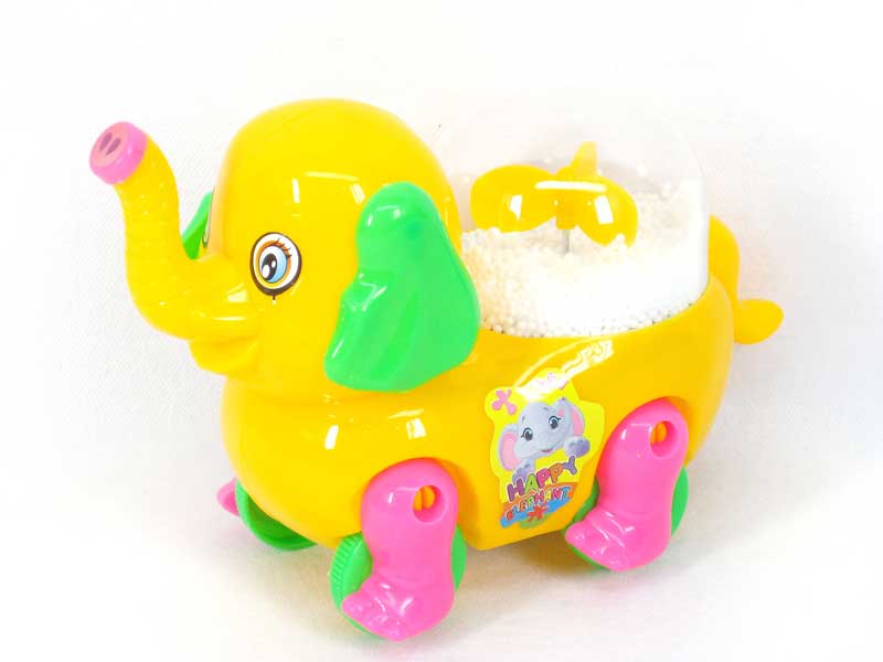 Pull Line Elephant W/Snowflake toys