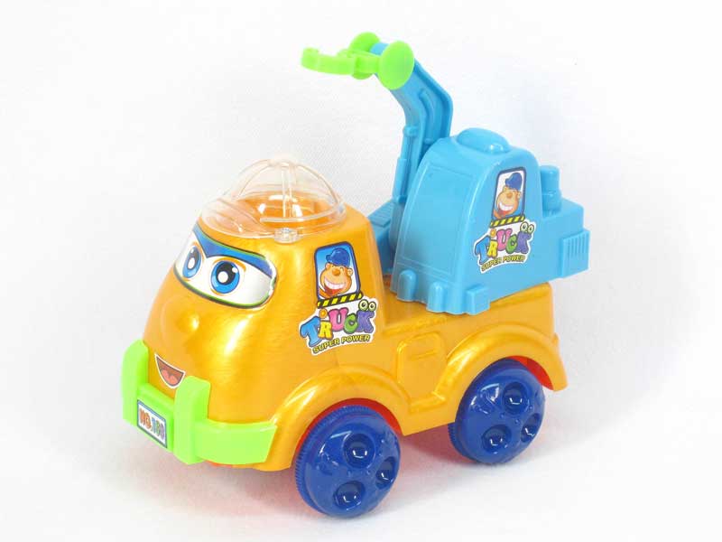 Pull Line Construction Truck W/Bell toys