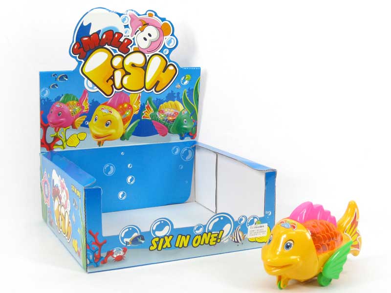 Pull Line Fish W/L(6in1) toys