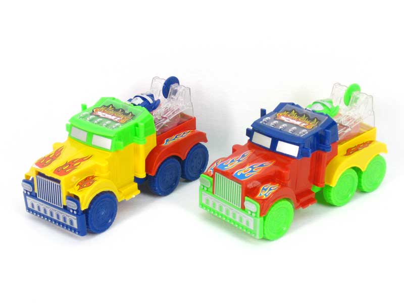 Pull Line Transforms Car W/L(4C) toys