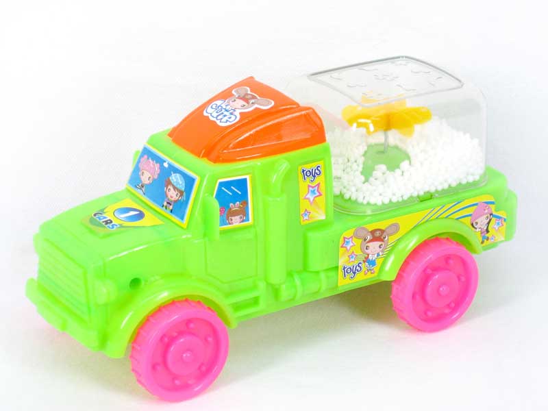 Pull Line Car W/Snowflake toys