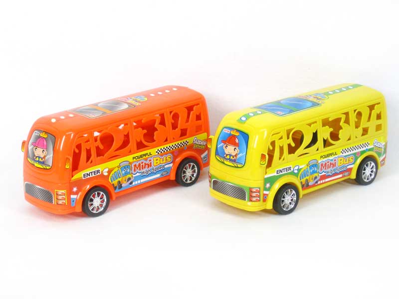 Pull Line Bus W/Bell toys