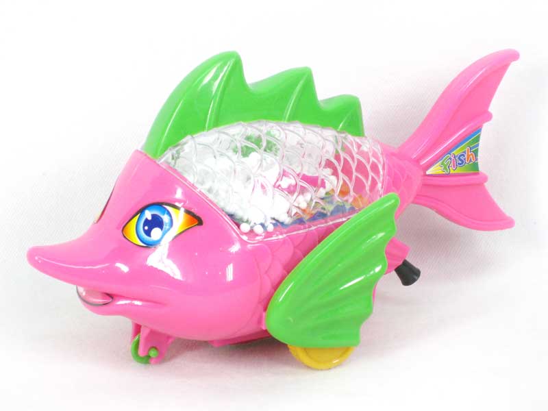 Pull Line Fish W/Snowflake(3C) toys