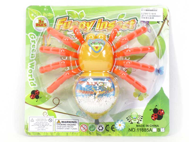 Pull Line Spider W/Snowflake toys