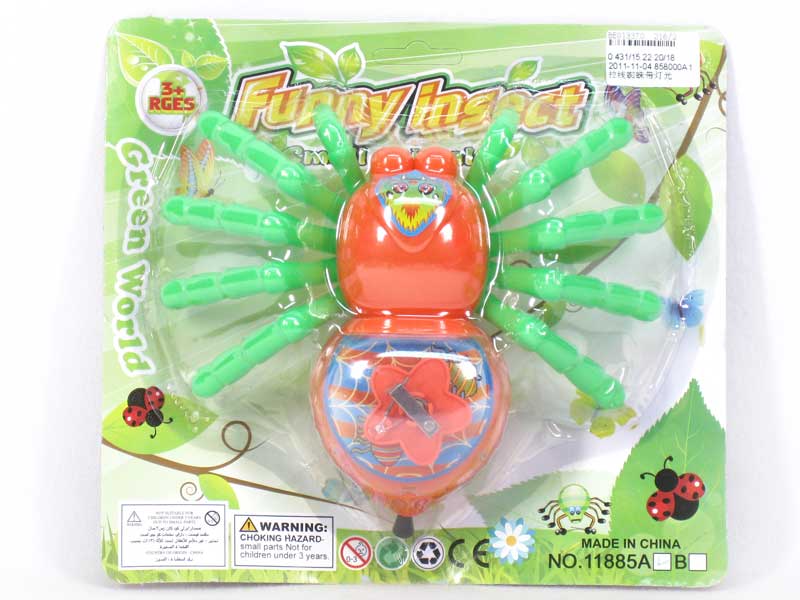 Pull Line Spider W/L toys