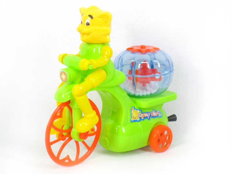 Pull Line Bike W/Snowflake(3C) toys