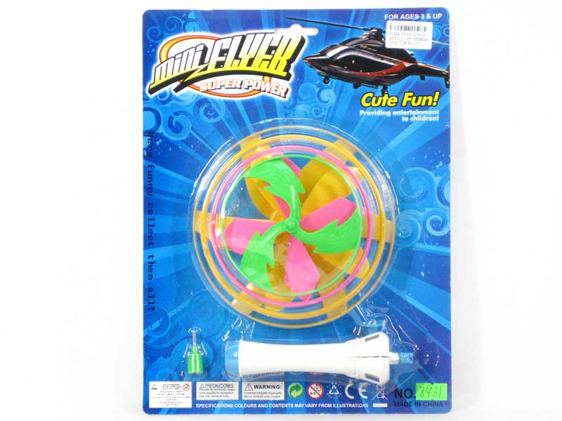 Pull Line Flying Disk  W/L toys