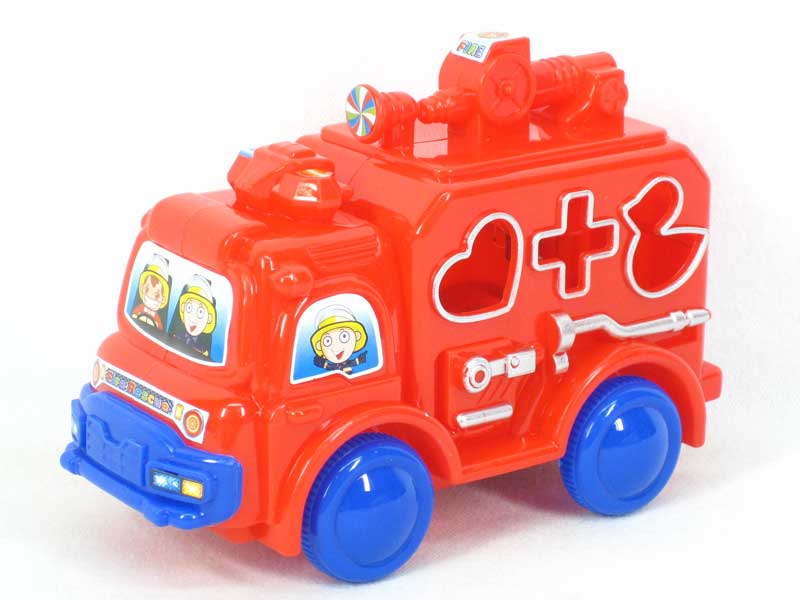 Pull Line Fire Engine W/L toys