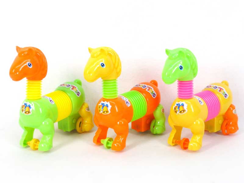 Pull Line Horse W/whistle(3C) toys