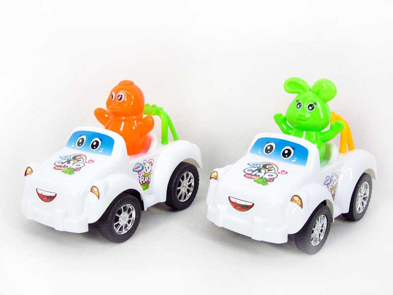 Pull Line Cartoon Car W/Bell(2S) toys