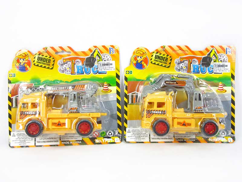 Pull Line Construction Truck W/L(2S) toys