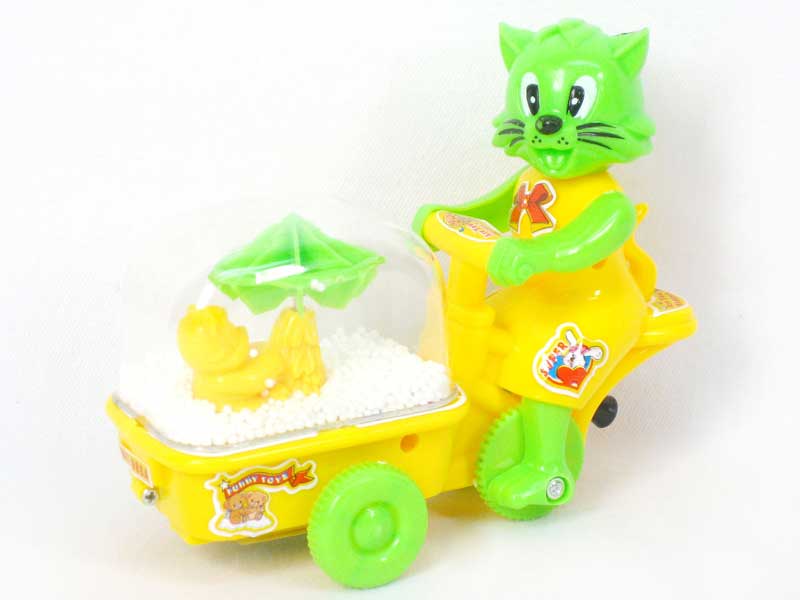 Pull Line Car And Rat W/Snow(2S2C) toys