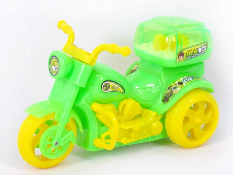 Pull Line Motorcycle W/Snowflake(2C) toys
