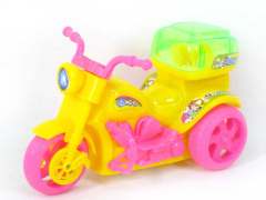 Pull Lline Motorcycle W/Snowflake(3C) toys