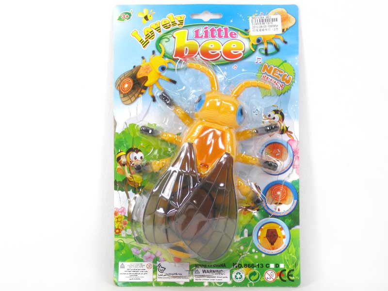 Pull Line Bee W/L(2C) toys