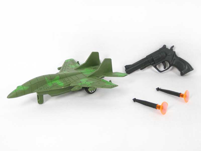 Pull Line Bettleplan & Soft Bullet Gun toys