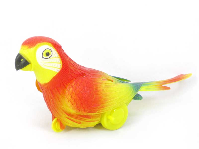 Pull Line Parrot W/Bell toys
