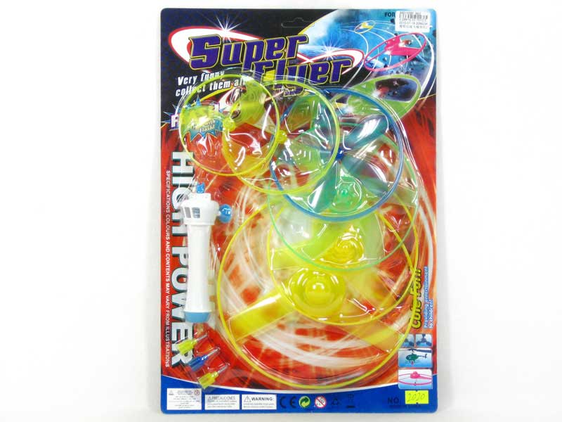 Pull Line Flying Saucer W/L(6in1) toys
