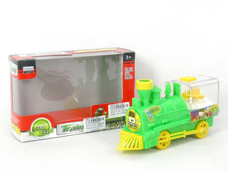Pull Line Train W/Snow toys