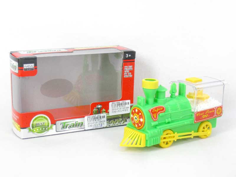 Pull Line Train W/Snow toys