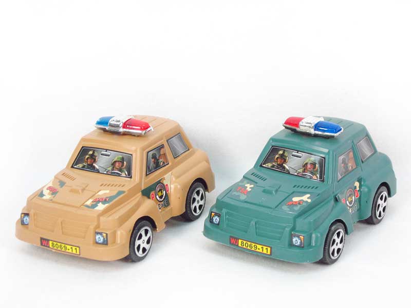 Pull Line Police Car W/Bell(2C) toys