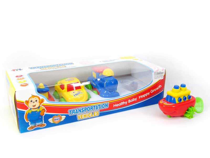 Pull Line Swimming Ship(4in1) toys