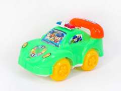 Pull Line Police Car W/Bell(4C)