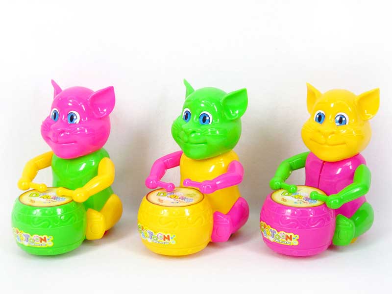 Pull Line Cat W/Bell(3C) toys