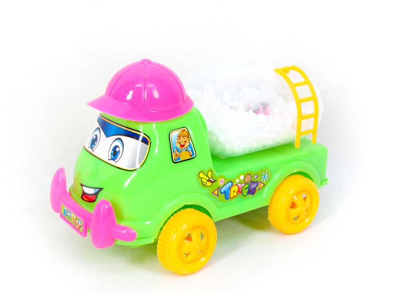Pull Line Construction Truck W/L_Snowflake(3C) toys