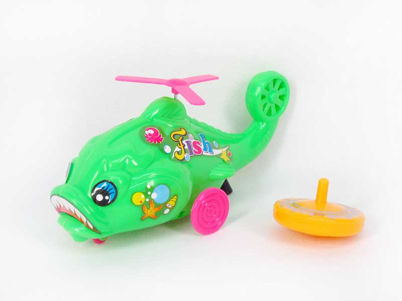 Pull Line Fish & Top(3C) toys