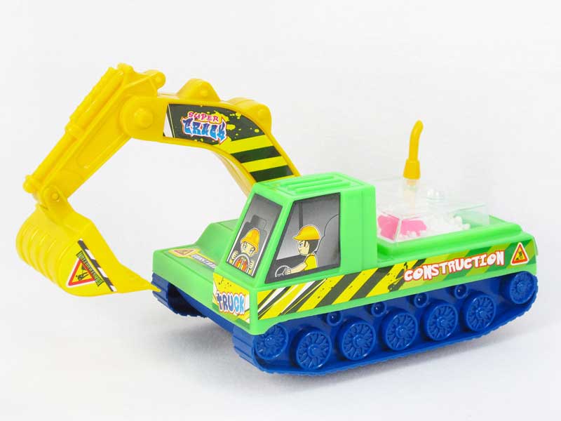 Pull Line Construction Truck W/Snowflake(3C) toys