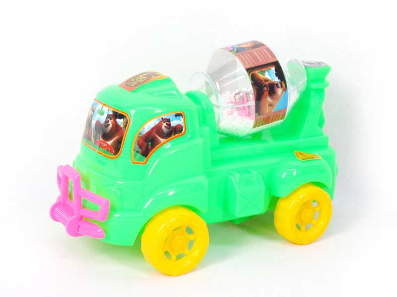 Pull Line Construction Truck W/L_Snow(3C) toys