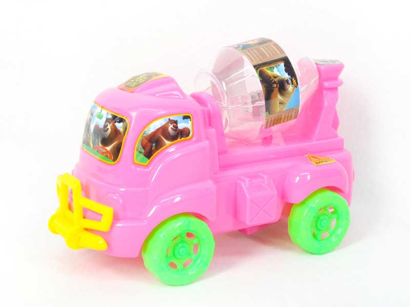 Pull Line Construction Truck W/L(3C) toys