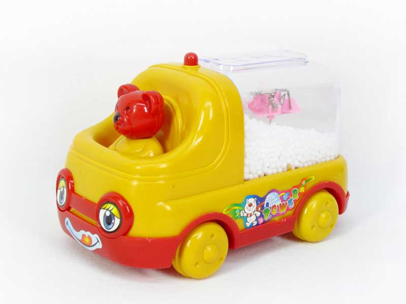 Pull Line Car W/L_Snow toys
