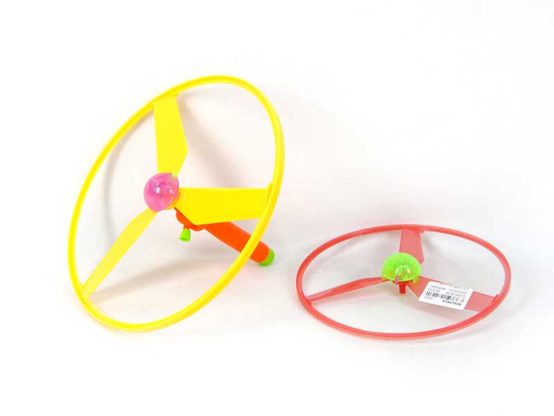 Pull Line Flying Disk W/L(2in1) toys