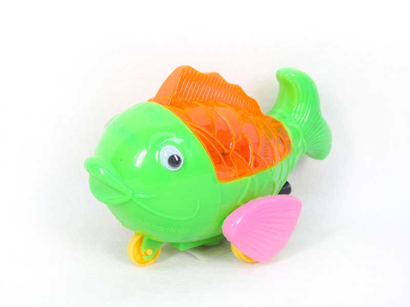 Pull Line Fish W/L(3C) toys