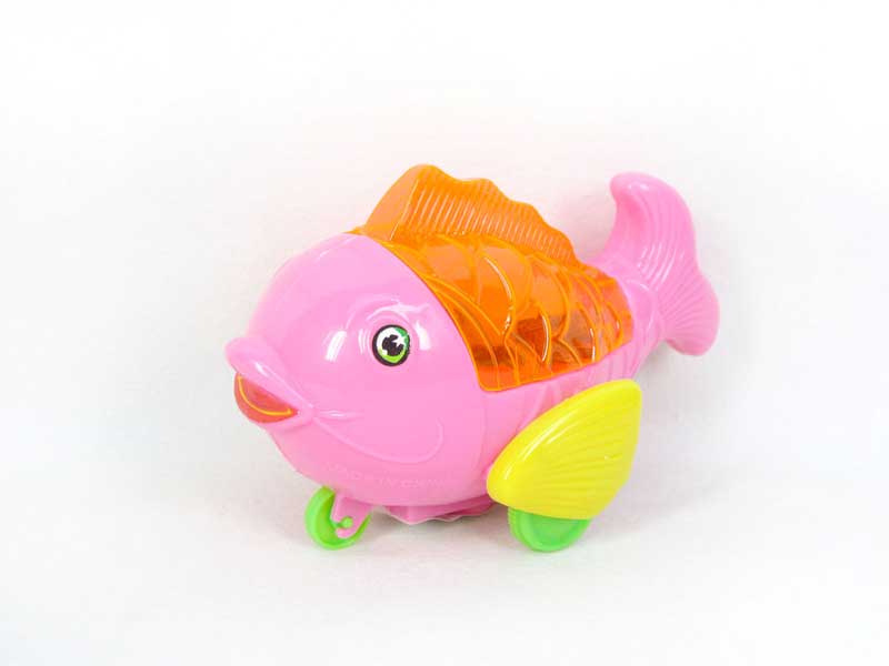 Pull Line Fish W/L(3C) toys