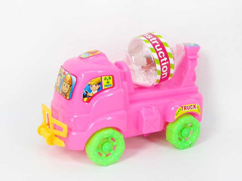 Pull Line Construction Truck W/L_Snow toys