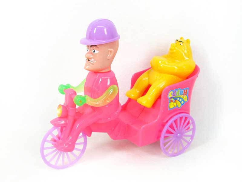 Pull Line Tricycle W/Bell(2C) toys