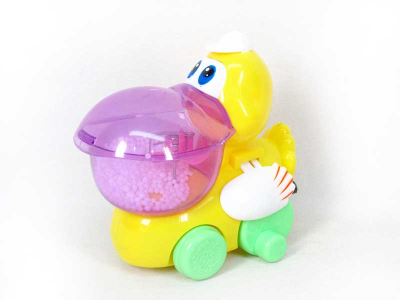 Pull Line Duck W/L_Snow(2C) toys