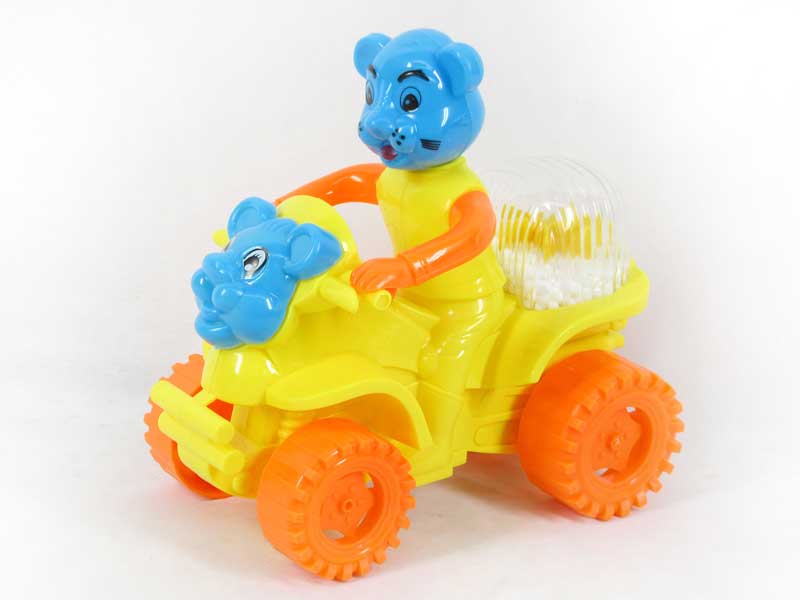 Pull Line Motorcycle W/Snowflake(3C) toys
